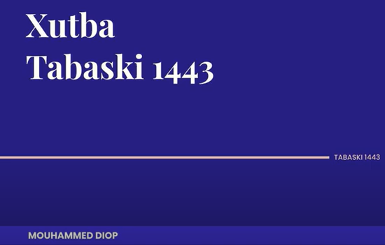 Wolofs: Xutba Yi